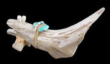 Leonard Halate Antler Mountain Lion Fetish Southwestern Pueblo Zuni Indian Animal Carving