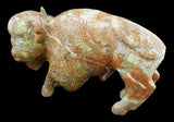 Serpentine Buffalo Fetish Southwestern Pueblo Zuni Indian Stone Animal Carving
