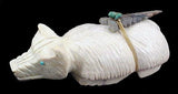 Badger Fetish Native American Stone Animal Carving