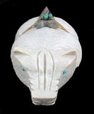 Badger Fetish Zuni Pueblo New Mexico Hand Carved Stone Animal Sculpture