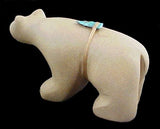 Sandstone Bear Fetish Zuni Pueblo New Mexico Hand Carved Stone Animal Sculpture