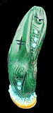 Quandelacy Malachite Corn Maidens Native American Stone Fetish Carving