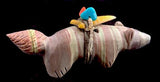 Peter and Dinah Gasper Bushy Tailed Wolf Fetish Southwestern Pueblo Zuni Indian Stone Animal Carving