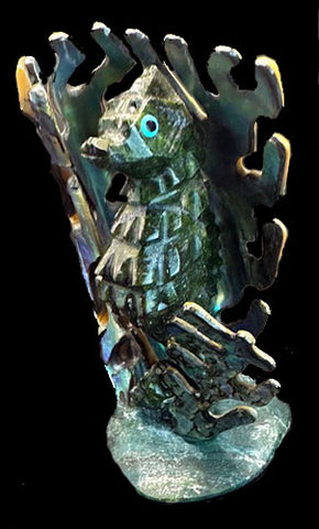 Abalone Shell Zuni Sea Horse Fetish