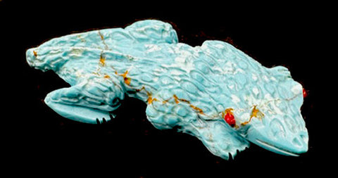 Zuni Turquoise Lizard Fetish