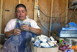 Old Style "Bushy Tailed" Wolf Fetish Leland Boone Southwestern Pueblo Zuni Artist carver