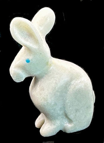 White Zuni Rabbit Fetish