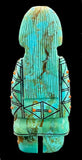Claudia Peina Turquoise Zuni Maiden American Indian Carving