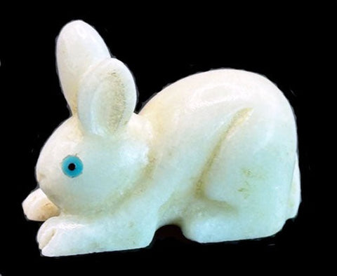 White Zuni Rabbit Fetish