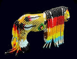 Beaded Zuni Pony Native American Hand Crafted Art Animal