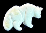 Corwin Yamutewa White Wolf Fetish Native American Stone Animal Carving