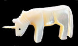 Avery Quandellacy Unicorn Fetish Zuni Indian Shell Mythical Animal Carving