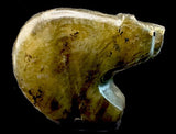 Labradorite Zuni Bear Fetish Native American Stone Animal Carving