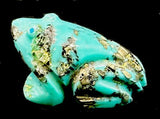 Turquoise Frog Fetish Native American Stone Amphibian Carving