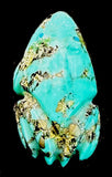 Turquoise Frog Fetish Southwestern Pueblo Zuni Indian Stone Amphibian Carving