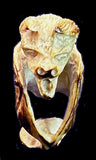 Fossilized Ivory Flying Fox Fetish Western Pueblo Zuni Indian Carving