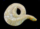 Philbert Beyuka Serpentine Snake Fetish Zuni Indian Stone Reptile Carving