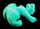 Hudson Sandy Turquoise Rabbit Fetish Western Pueblo Indian Stone Animal Carving