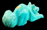 Turquoise Squirrel Fetish Southwestern Pueblo Zuni Indian Stone Animal Carving