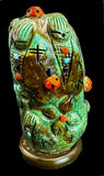 Chad Quandelacy Turquoise Corn Maiden Totem Zuni Indian Western Pueblo Stone Carving