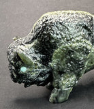 Herb Him Sr Buffalo Fetish Native American Stone Animal Carving