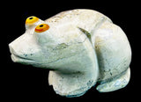 Large Bernard Homer Jr Frog Fetish Zuni Indian Stone Amphibian Carving