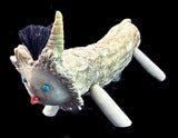 Stewart Quandelacy Antler "Ugly Monster" Fetish Zuni Indian Animal Carving