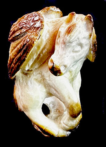 Max Laate Fossilized Ivory Zuni Pegasus Fetish