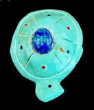 Rhoda Quam Turquoise Turtle Fetish American Indian Stone Reptile Carving