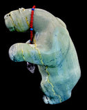 Loren Tsalabutie Dancing Mountain Lion Fetish Zuni Indian Stone Animal Totem Carving