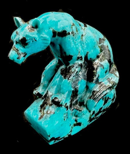 Turquoise Wolf Fetish