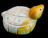 Leekya Turtle Fetish American Indian Zuni Stone Animal Carvng