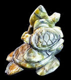 Ron Laahty Triple Sea Turtle Fetish Native American Stone Reptile Carving