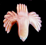 Pink Shell Eagle Fetish Native American Bird Carving