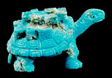 Florentino Martinez Turquoise Turtle Pueblo Fetish Zuni Indian Stone Reptile Carving