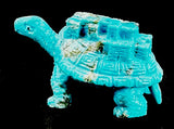 Florentino Martinez Turquoise Turtle Pueblo Fetish Southwestern Pueblo Zuni Indian Stone Reptile Carving