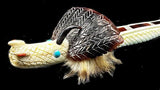 Kolowisi Zuni Water Serpent Native American Antler Carving