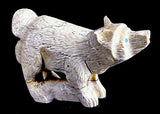 Claudia Peina Wolf Fetish Zuni Indian Stone Animal Carving