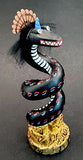 Kolowisi Zuni Water Serpent Native American Cottonwood Fetish Carving