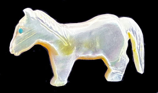 Eddington Hannaweeke Mother of Pearl Horse Fetish