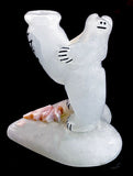 Rickson Kallestewa White Alabaster Heart Bear Fetish Western Pueblo Indian Stone Animal Totem