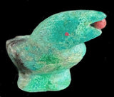 Turquoise Raven Fetish Southwestern Pueblo Zuni Indian Stone Bird Carving