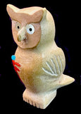 Clissa Martin Owl Fetish Native American Zuni Indian Stone Bird Carving