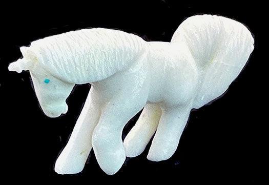 White Marble Unicorn Fetish