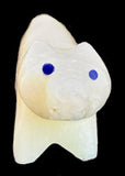 Dee Edaakie Ivory Stone Wolf Fetish Zuni Pueblo New Mexico Stone Animal Totem