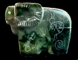 Ulysses Mahkee Serpentine Ram Fetish Native American Zuni Indian Stone Animal Carving