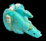 Turquoise Bear Family Native American Zuni Indian Sone Animal Carving