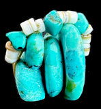 Turquoise Bear Family Southwestern Pueblo Zuni Indian Stone Animal Carving