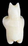 Gibbs Othole Ivory Stone Standing Bear Fetish Southwestern Pueblo Zuni Indian Stone Animal Carving