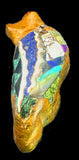 Jayne Quam Inlaid Wolf Fetish Pueblo Stone Animal Carving